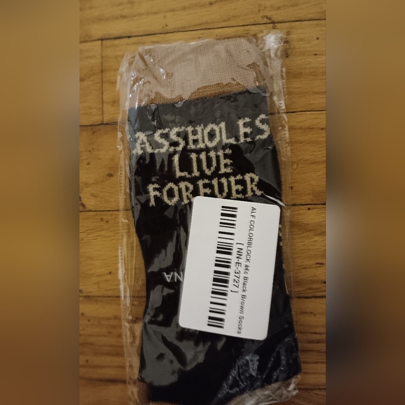 Assholes Live Forever Socks NWT - Picture 9 of 10